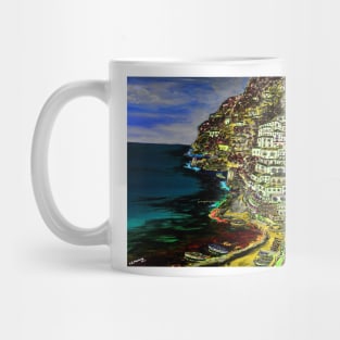 Positano at night. Mug